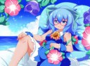 Konachan.com - 241973 aquaeyes aquahair breasts cirno cloud[...].png