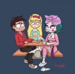 Eclipsa is touching Marco with her foot while Star is watch[...].png