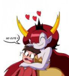 Heka is hugging Marco, who is so cute.png