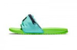 Nike benassi jdi fanny pack slides Green Blue.jpg