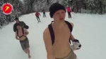 Бег босиком по снегу в шортах 2,7 км. 31 Лесная тренировка.[...].webm