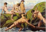 LudwigvonHofmann-NakedBoatmenandYouths