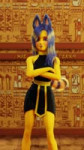 3d ankha dancing but shes playing bass guitar animation meme.mp4