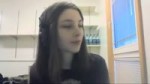 german girl listening to traditional music.webm