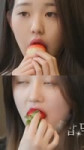 how gaeul eat strawberries vs wonyoung.mp4
