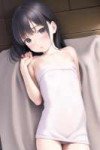 loli, flat chest, realistic, towel s-1848459127.png