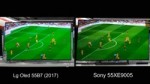 LG OLED 55B7 (2017) VS SONY 55XE9005 (2017) - FOOTBALL.mp4