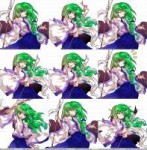 PC Computer - Touhou Hisoutensoku - Sanae Kochiyas Portraits.png