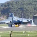 Combat Learjet - F-15 taking the barrier! I don’t know....mp4