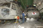 U.S. Army helicopters are secured aboard a Russian An-124.jpg