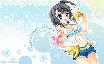 Konachan.com - 117889 banana bikinitop blackhair blueeyes c[...].jpg