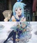 konosuba пригоршня йен Аква 14881360643330.jpg