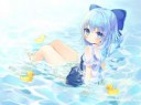 Konachan.com - 226597 aquaeyes aquahair bow cirno fairy hym[...].jpg