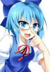 Anime-Touhou-Project-Cirno-Megane-1409612.png