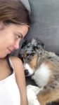 Kissing my Half Asleep Pup to See Her Reaction ViralHog (720p).mp4