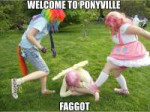 welcome to ponyville faggot.jpg