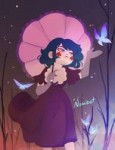 Eclipsa looking at butterflies.png