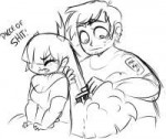 Marco is brushing Hekas hair.png