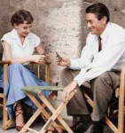 Audrey Hepburn playing cards with Gregory Peck in a scene f[...].jpg