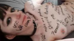 Bodywriting Bitch gets a Cumshot [www.saveporn.net].mp4