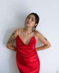 Photo by Анастасия Муравьева on November 12, 2023. May be an image of 1 person, slip, sleepwear, chemise, dress and sundress..jpg
