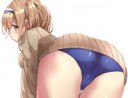 Konachan.com - 229131 anthropomorphism ass blush brownhair [...].jpg