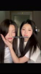 not iroha pulling wonhees hair at the end 😭 #illit #iroha #wonhee.webm