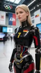 🇩🇪 Germany’s No.7 – A Glimpse Into the Robotic Future  #robot #humanoid  #athlete #Olympics #aiart.mp4
