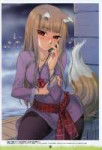 e-shuushuu.net - 269599 - Spice and Wolf - Horo - blush jewelry ookami mimi smile tail water.jpeg