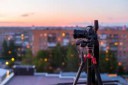 pro dslr on tripod in evening roof photoshoot 2.3.jpg