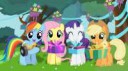 FANMADEHappybirthdayfromRainbowDashFluttershyRarityandApple[...].png