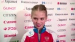 Alexandra TRUSOVA RUS Ladies Short Interview  JGPF 2017 Nag[...].mp4