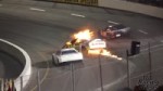 MikeJonesLateModelCrashandFire(SouthBostonSpeedway61618).mp4