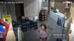 Woman falls through the ceiling in convenience store (Metal[...].mp4