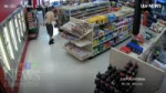 Woman falls through the ceiling in convenience store (Metal[...].mp4