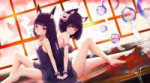 Konachan.com - 285889 2girls animalears anthropomorphism az[...].jpg