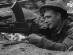 MEDIA Cat with soldier in the trenches during World War II.mp4