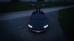 Tesla Model X - CRAZY LIGHTSHOW !!! Must see! Full HD.webm